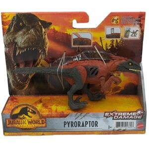 Mattel‎ Jurassic World Pyroraptor Extreme Damage Action Figure Dinosaur Toy New